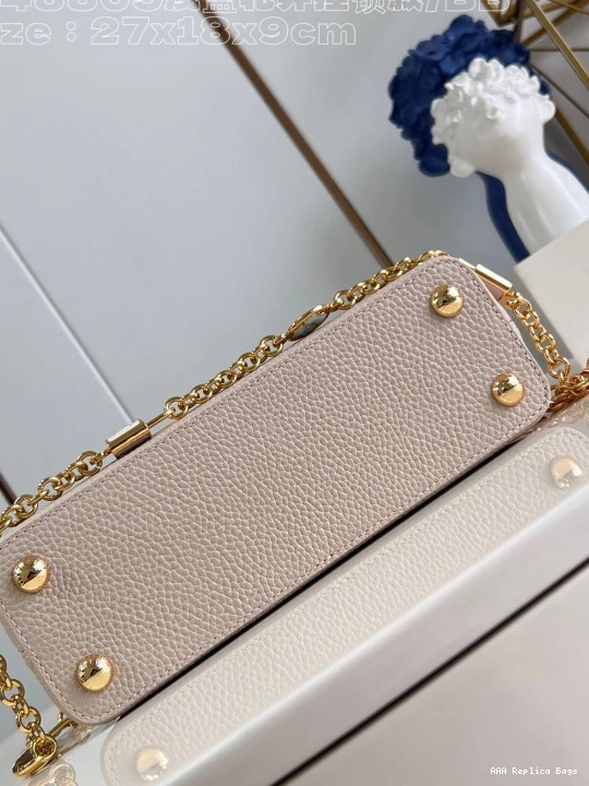 Aaa replica ru CAPUCINES LOUIS VUITTON BB-27*18*9CM 0803